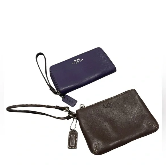 Bundle Coach Purple and Brown Wristlet Set - Picture 3 of 14